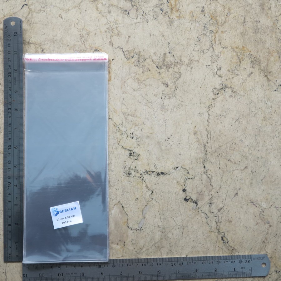 Plastik Opp 11x25 cm Plastik Opp Seal Plastik Opp Lem Plastik Opp Bening Tebal 18 Micron