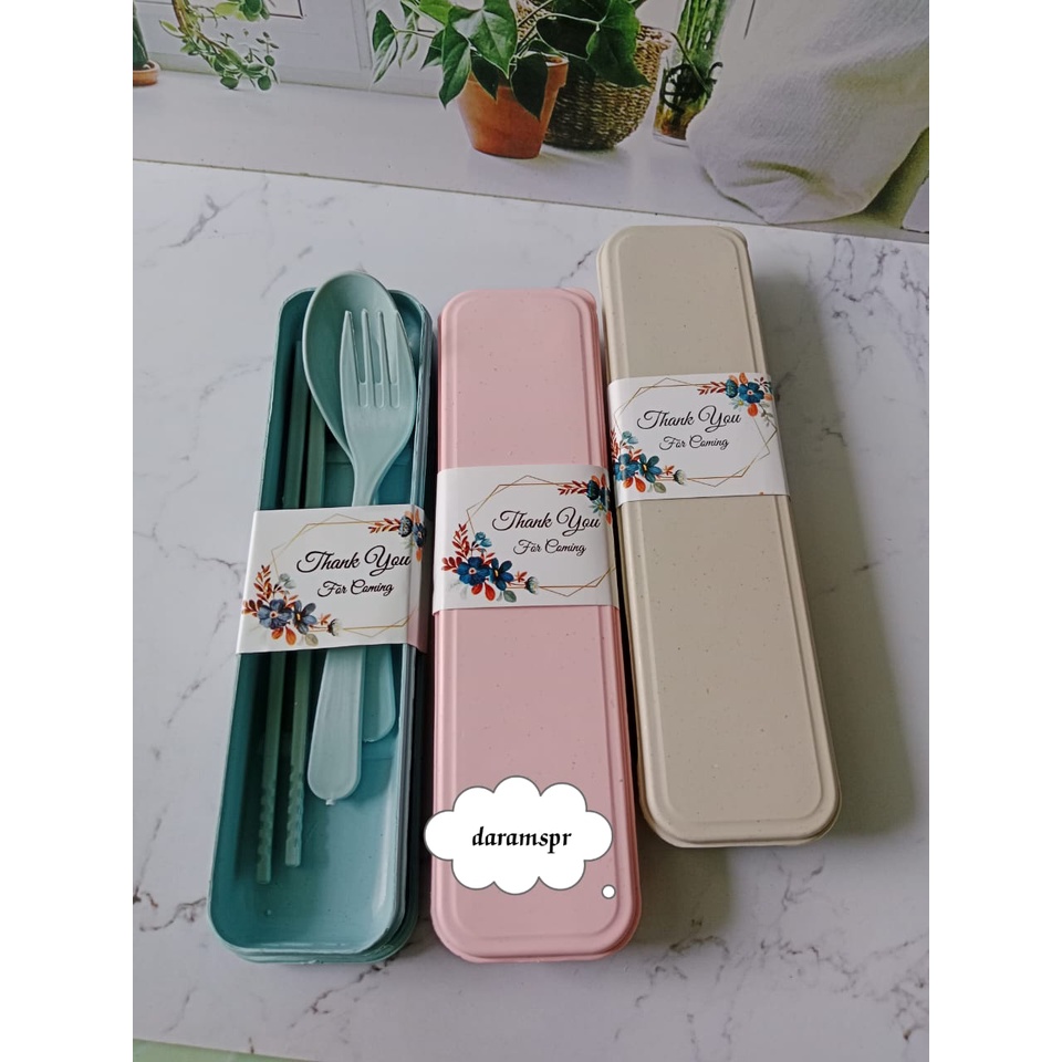 3IN1 SENDOK GARPU SUMPIT SET BOX KOTAK SOUVENIR HADIAH PERNIKAHAN TERMURAH!!!