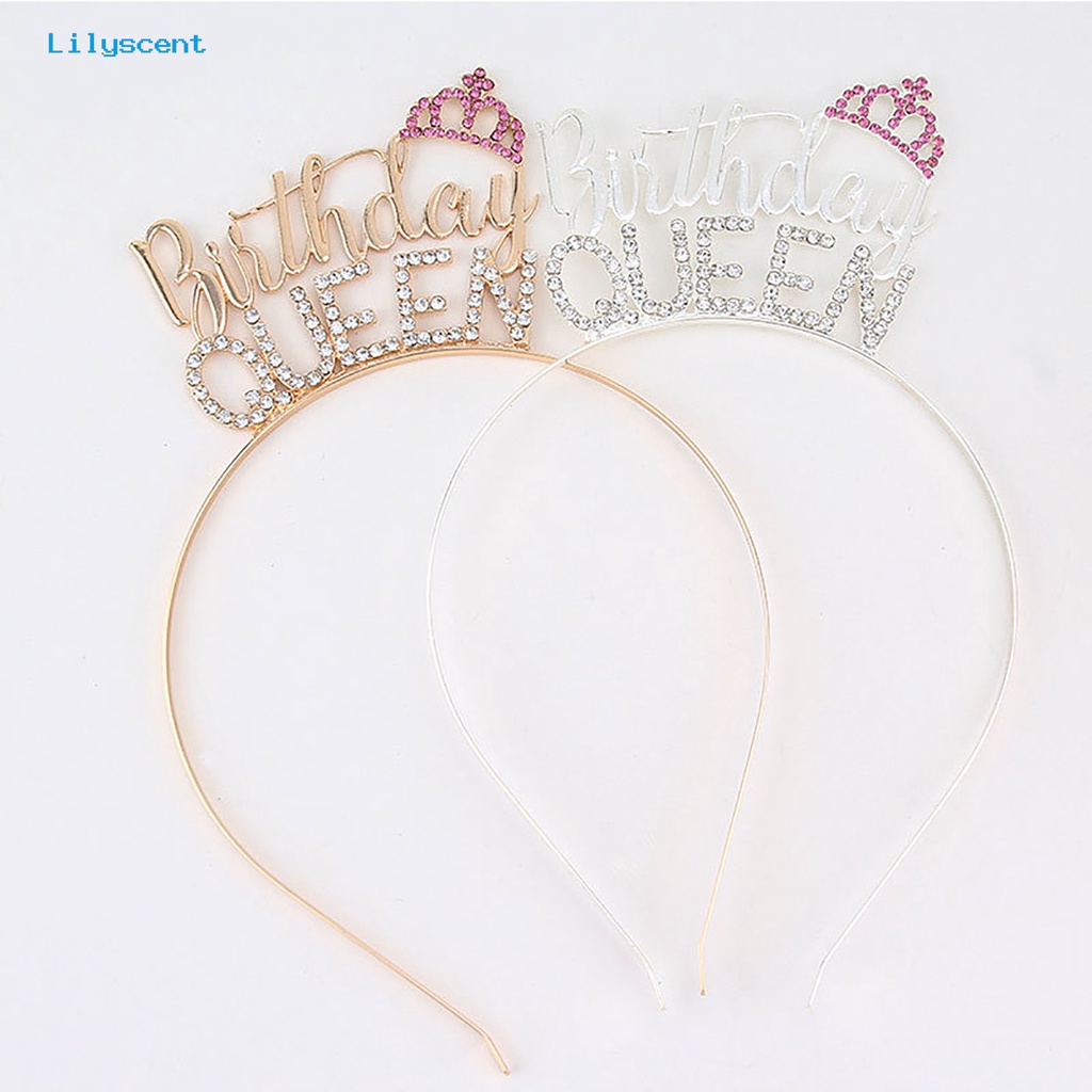 Headband Tiara Berlian Imitasi Stretch Untuk Ulang Tahun Anak Perempuan