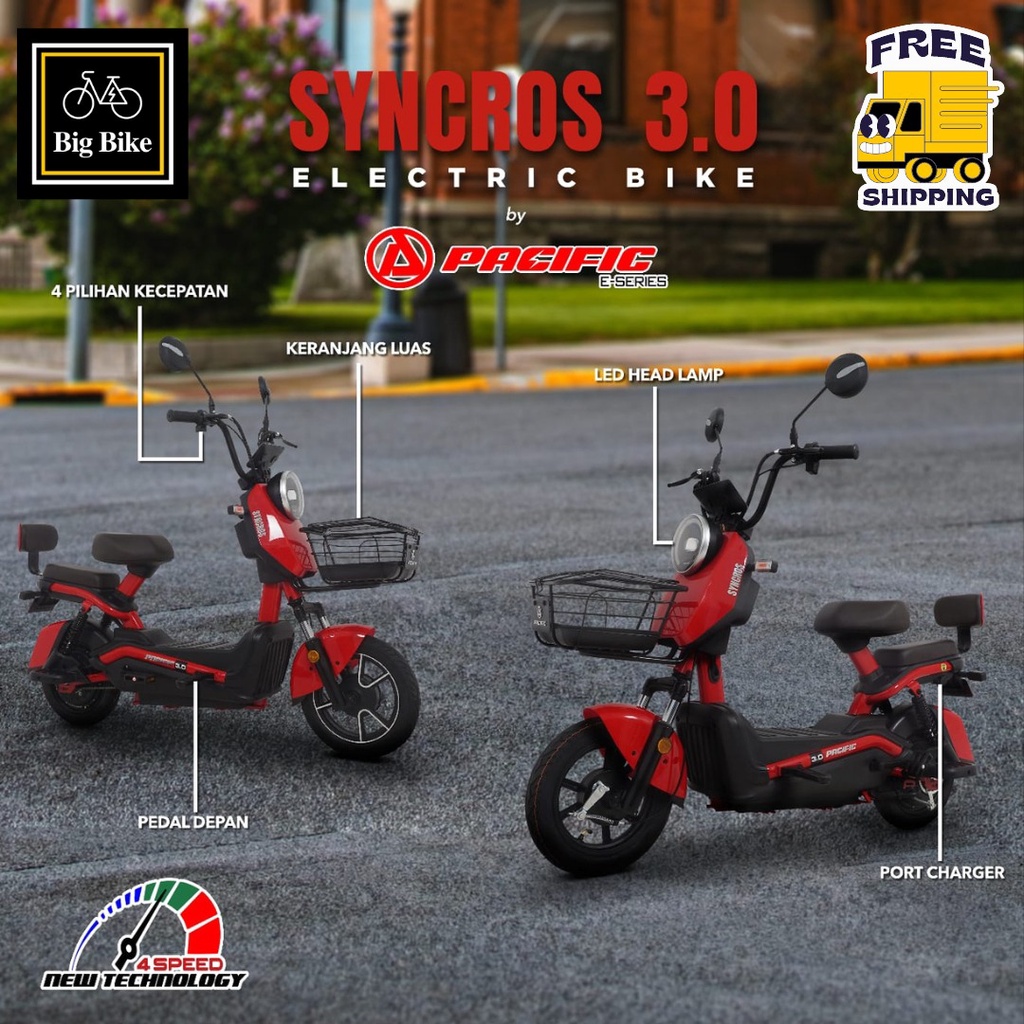 SEPEDA LISTRIK SYNCROS 3.0 PACIFIC EXOTIC SINCROS