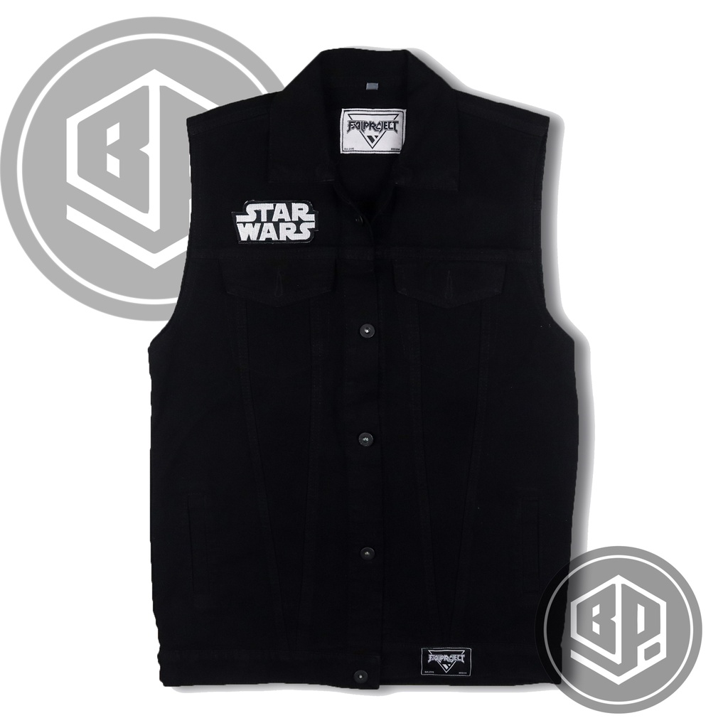 ROMPI DENIM JEANS EMBLEM BORDIR ROBOT STAR WARS