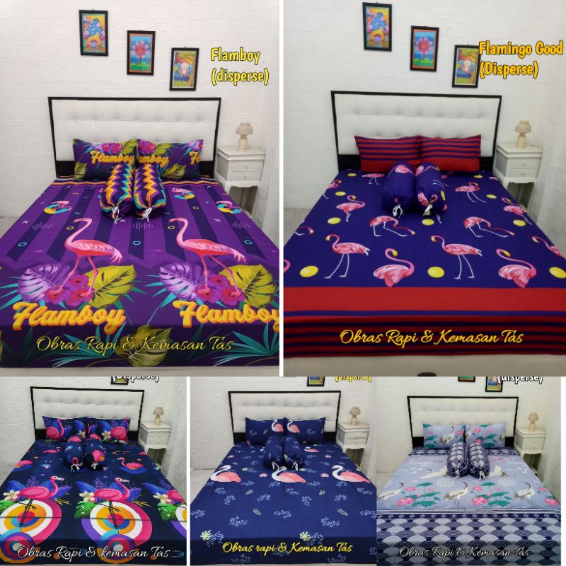 sprei homemade,sprei murah ,sprei  flamingo