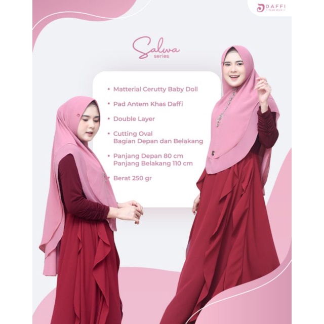 Hijab Daffi Salwa Series hijab instan jilbab instan
