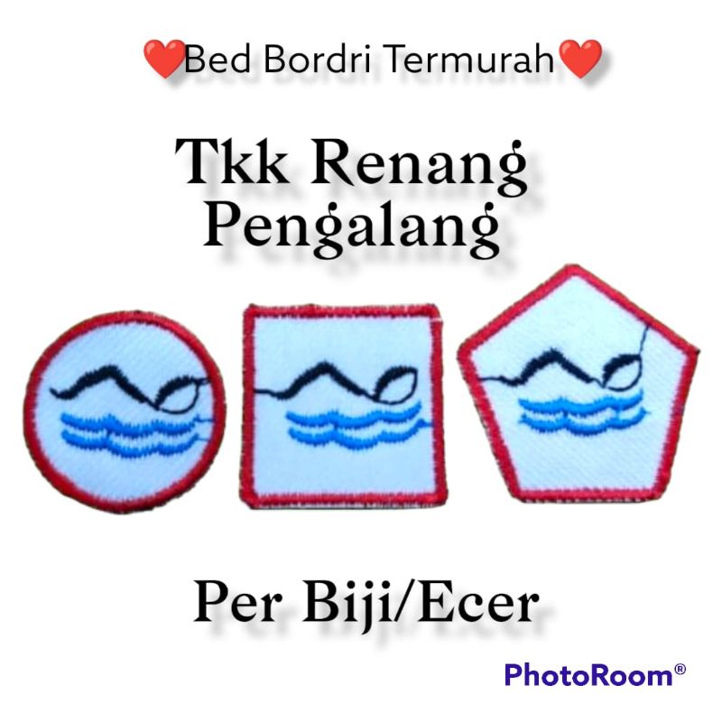 Bedge Bordir Tkk renang penggalang,Logo Pramuka tkk