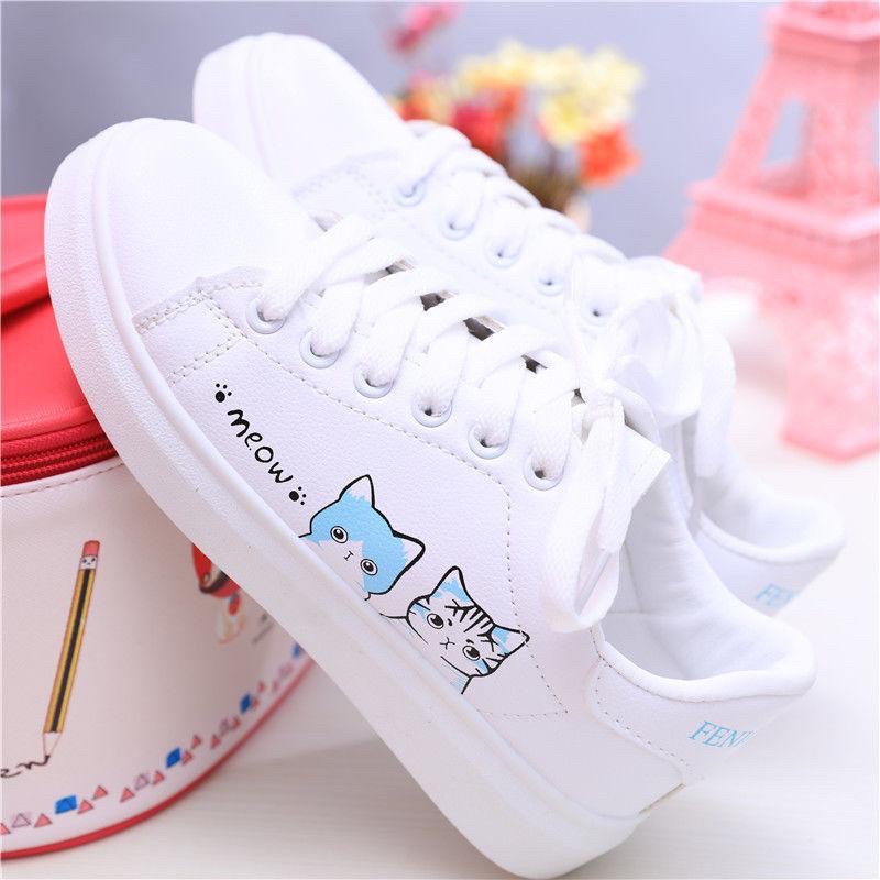(FREE KAOS KAKI &amp; BOX) SN012 SEPATU SNEAKERS WANITA IMPORT KOREA FASHION