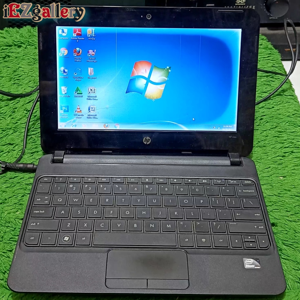 Notebook hp mini intel atom ram 1gb normal layak pake minus layar lihat foto