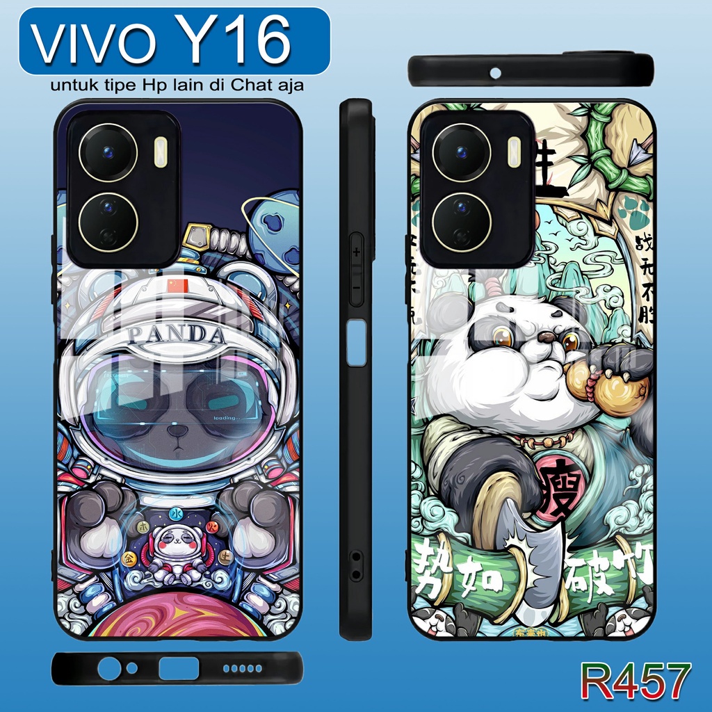 R457 Case Kilau Vivo Y16 Softcase Vivo Y16 Case Kaca Acrylic Vivo Y16 Kesing Hp Vivo Y16 Pelindung H