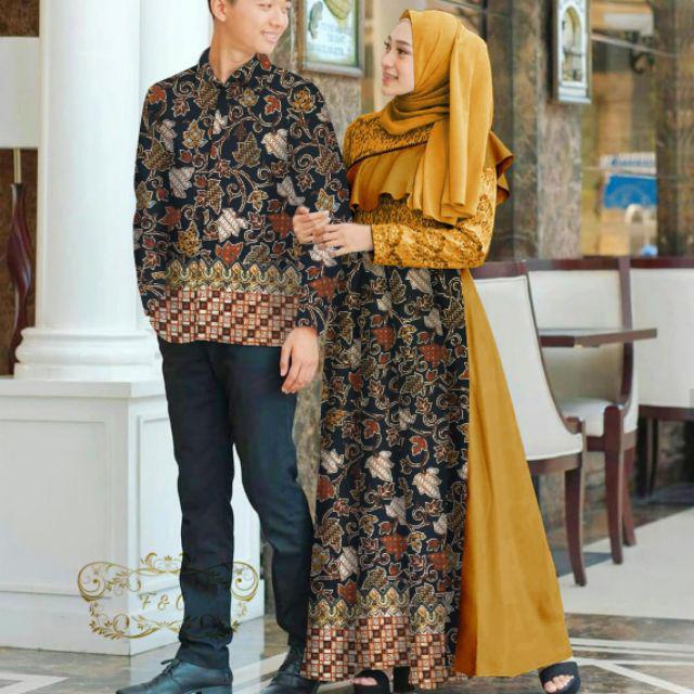 Couple Alzka batik Pakaian Wanita Dan Pria Cp Batik Baju Kondangan