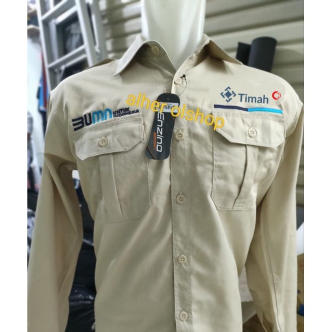 kemeja PT timah baju PT timah seragam PT timah Pdh PT timah kemeja kerja PT timah baju kerja PT tima