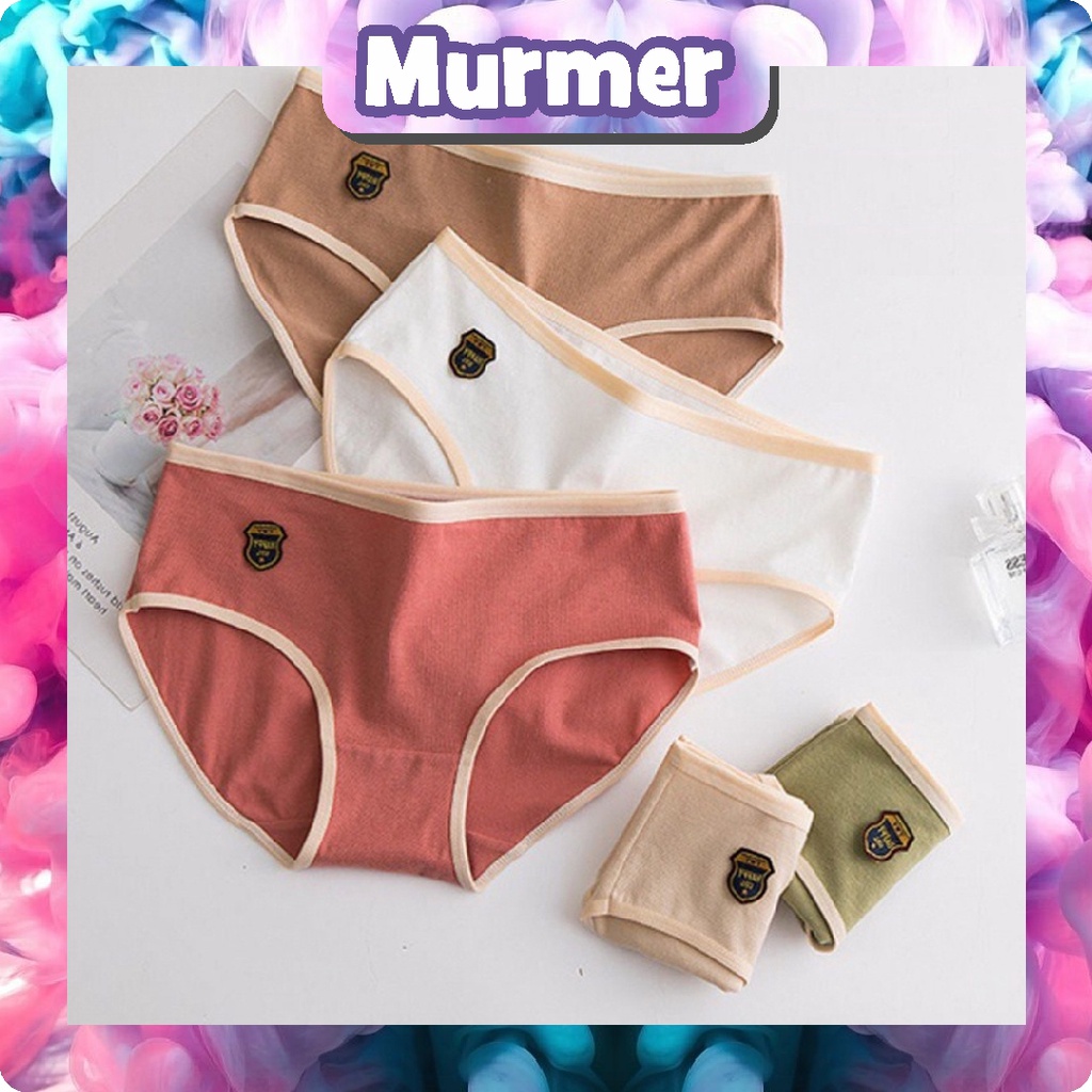 MurmerOfficial Celana Dalam Fashion Wanita Impor Underwear Sempak Kolor Wanita Bahan Katun Halus Import B089