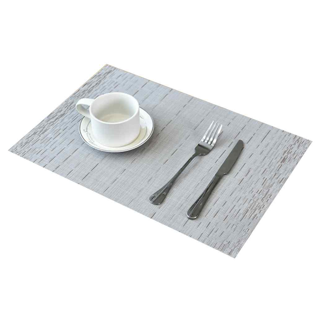 Pvc Tatakan Piring Stripe Bowl Dapur Makan Alas Alas Tatakan Kamar Western Table Sales