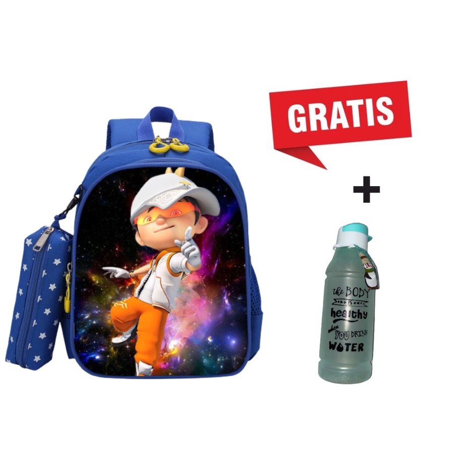 Tas Ransel Backpack Anak Sekolah untuk Paud/TK Geratis Botol Minuman