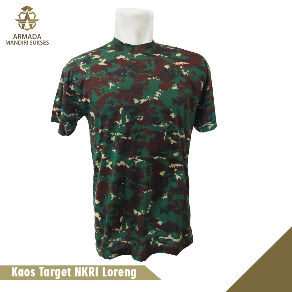 Kaos Target Loreng NKRI - Kaos Target NKRI Loreng