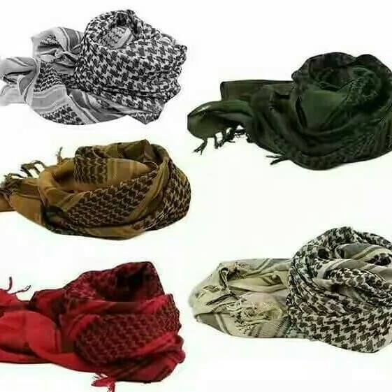 Sorban sorban tactical shemagh army - Putih(O4N5) BEST SELLER Sorban Polos Sorban Tenun Sorban Arab 