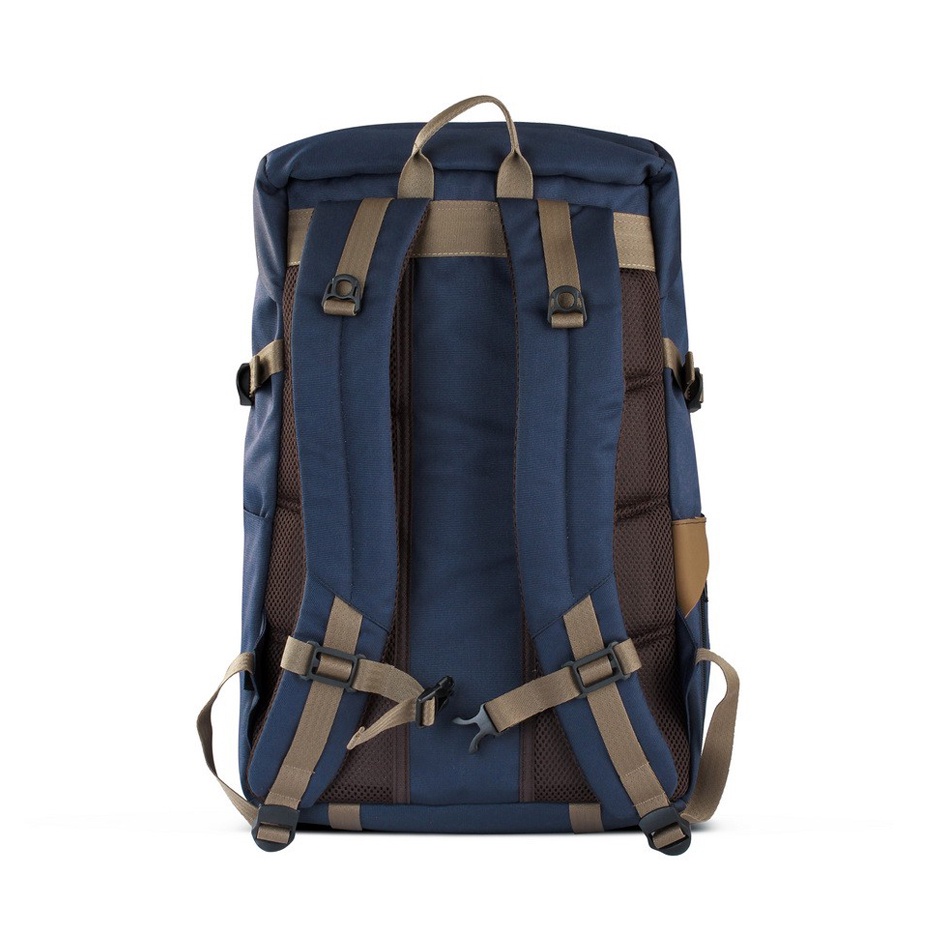 BORA NAVY ORIGINAL x ATVA Tas Ransel Casual Biru Dongker Pria Daily Backpack Kuliah Kampus Kerja Kantor Sekolah SMA SMK Remaja Dewasa Tas Punggung Laptop Ukuran Besar 14 Inch Bagpack Distro Jalan Traveling Premium Outdoor Travel Bag Keren Terbaru Kekinian