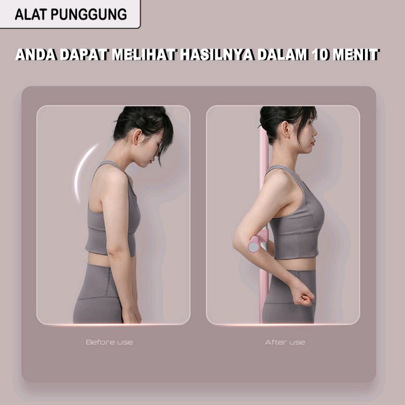 Tongkat Yoga Stretch Stick Yoga Alat Bantu Olahraga Alat Bantu Penegak Punggung