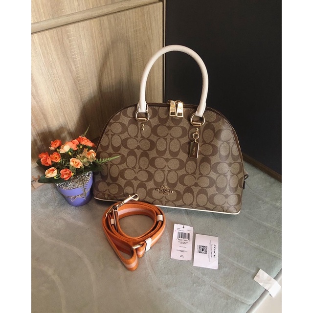 preloved like new coach katy webbing strap