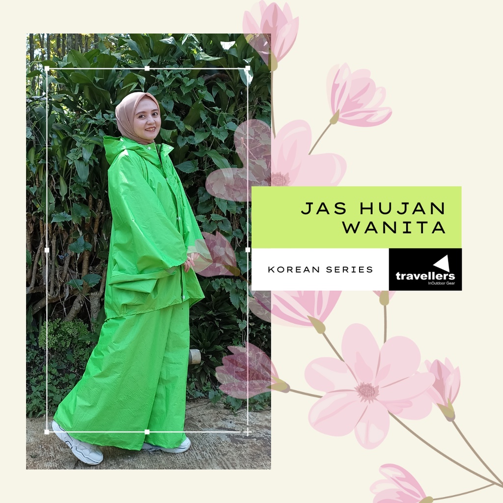 Jas Hujan Wanita Korean Series Travellers