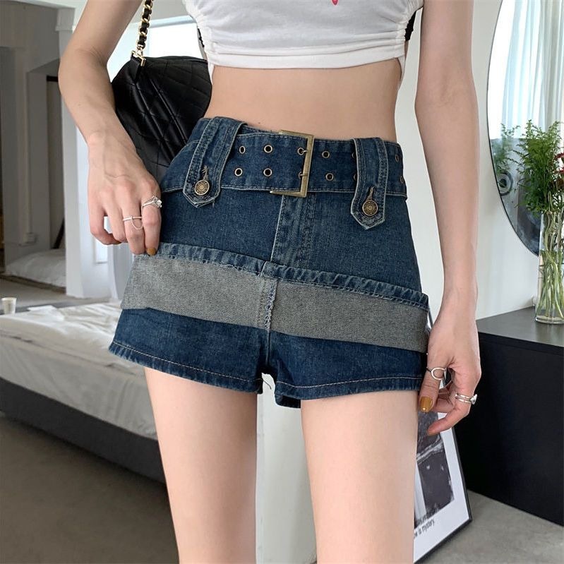 Rok wanita kekinian rok pendek rok korean style cewek seksi hot rok skirt mini jeans denim ootd