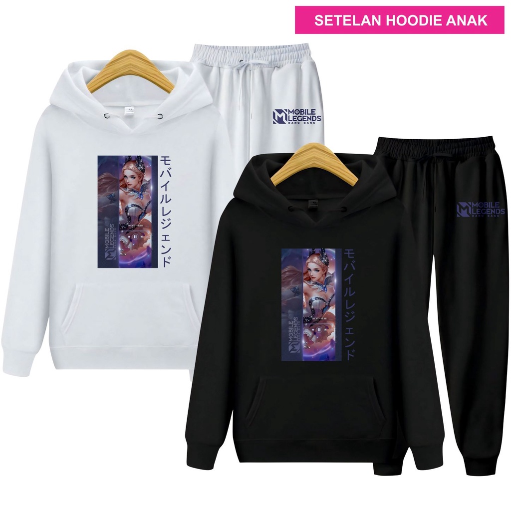 Setelan Sweater Hoodie Anak Odette MLBB