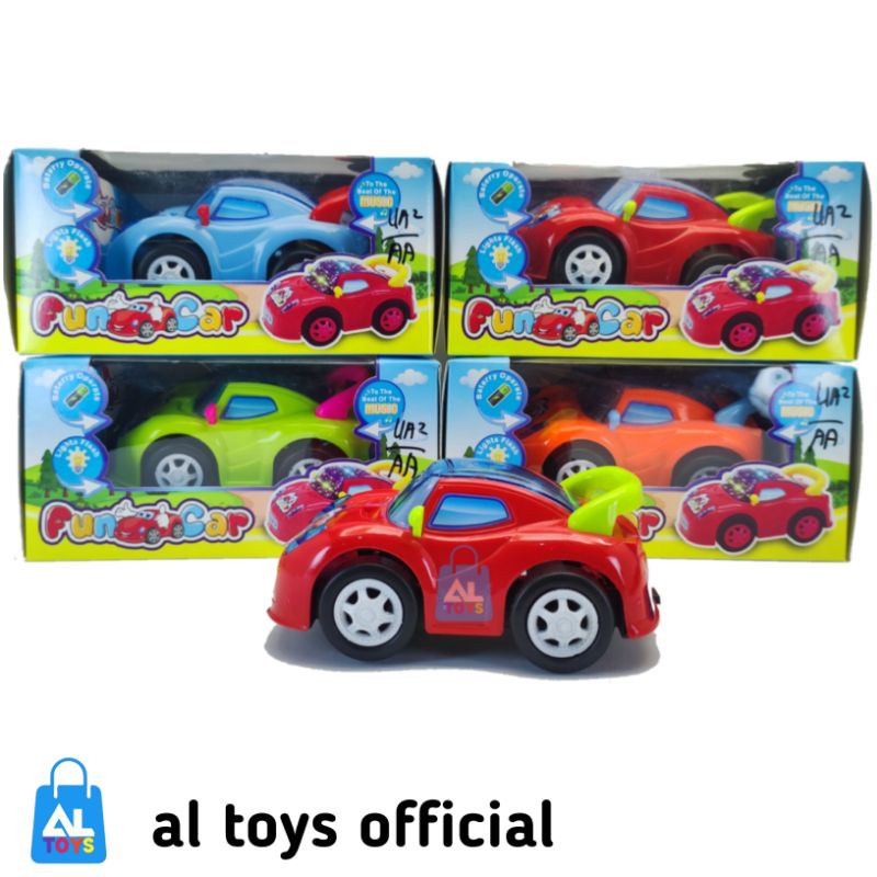 MAINAN MOBIL BATERAI MUSIC LAMPU &amp; BISA JALAN MAINAN MOBIL SEDAN FUNY CAR