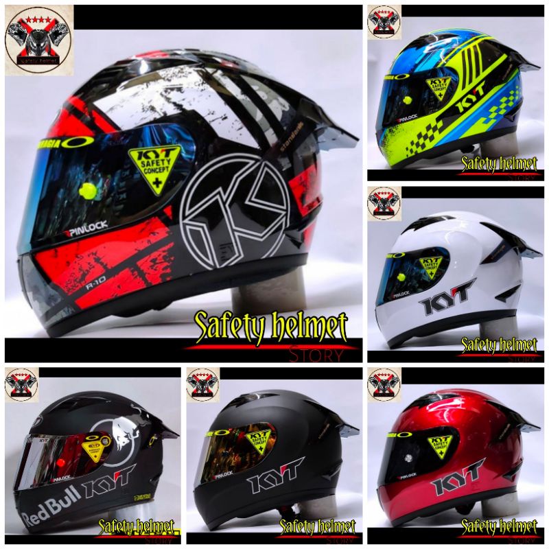 Helm Full Face KYT R-10 Original Custom Model | KYT R10 | Helm KYT Fullface | Helem Full Face | Helem KYT Full Face | KYT Full Face | Helm KYT Original | Helm KYT R10 | Helm Original | Aksesoris Sepeda Motor | Helm Custom Keren | Helm KYT Modif