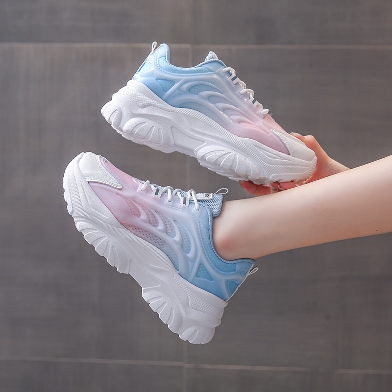 (FREE KAOS KAKI &amp; BOX) SN004 SEPATU SNEAKERS WANITA IMPORT KOREA FASHION