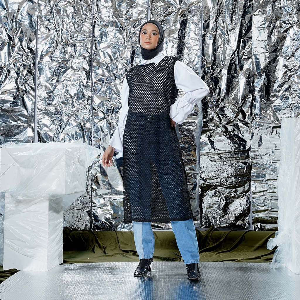 AGNI LEIA DRESS BLACK - Dress Wanita