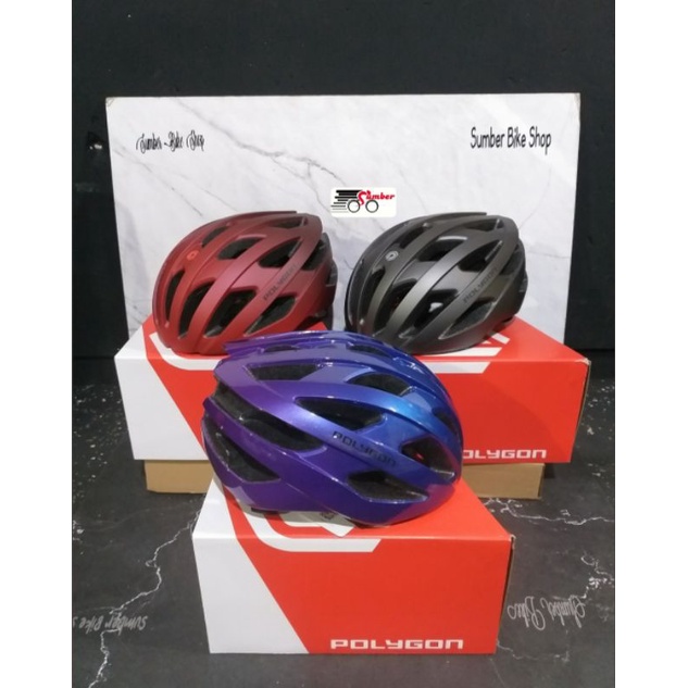 Jual Helm Polygon Axel Helmet Sepeda Shopee Indonesia