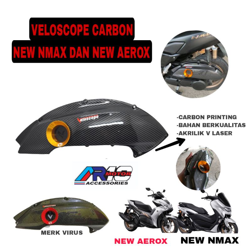 VELOSCOPE CARBON ALL NEW NMAX 2020/2021 - NEW AEROX 2021 CONNECTED
