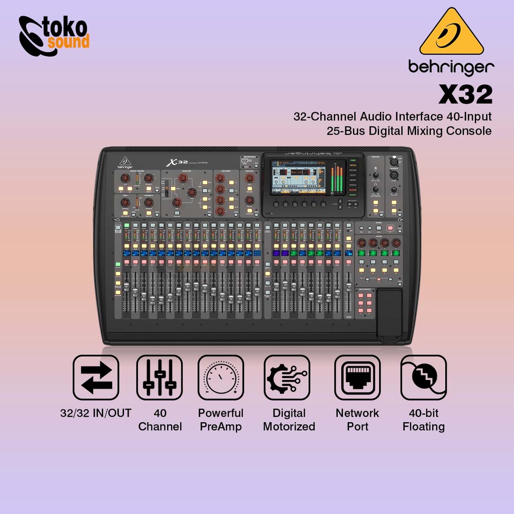 Behringer X32 - 40 Channel Digital Mixer