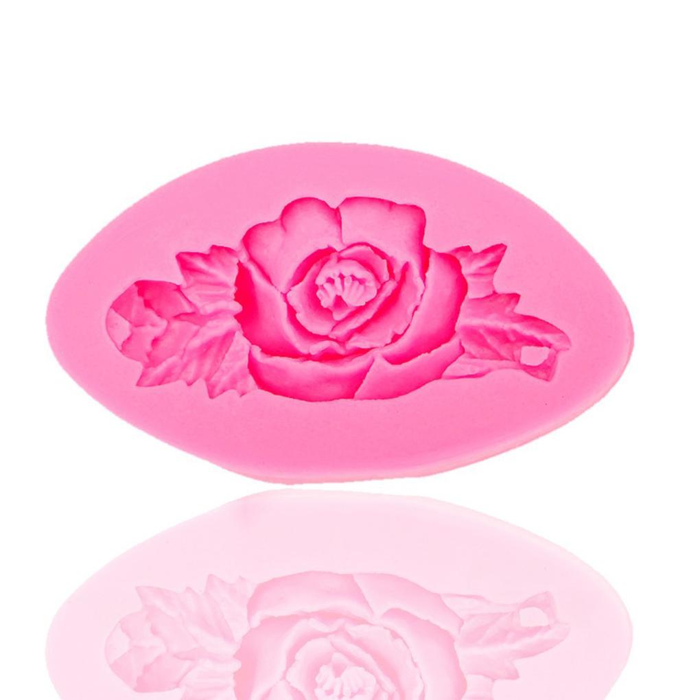 Rose Fondant Cetakan Portable DIY Coklat Pastry Crafting Silicone Mold Alat Dekorasi Kue Rumah Aksesoris Dapur