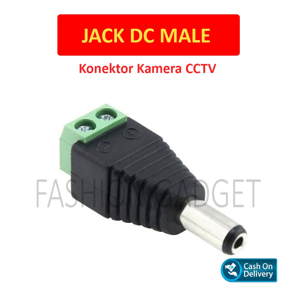 Jack DC Male / Jack Connector Power Kamera Cctv / Jack Dc Power Socket Konektor CCTV Male / Konektor CCTV Connector