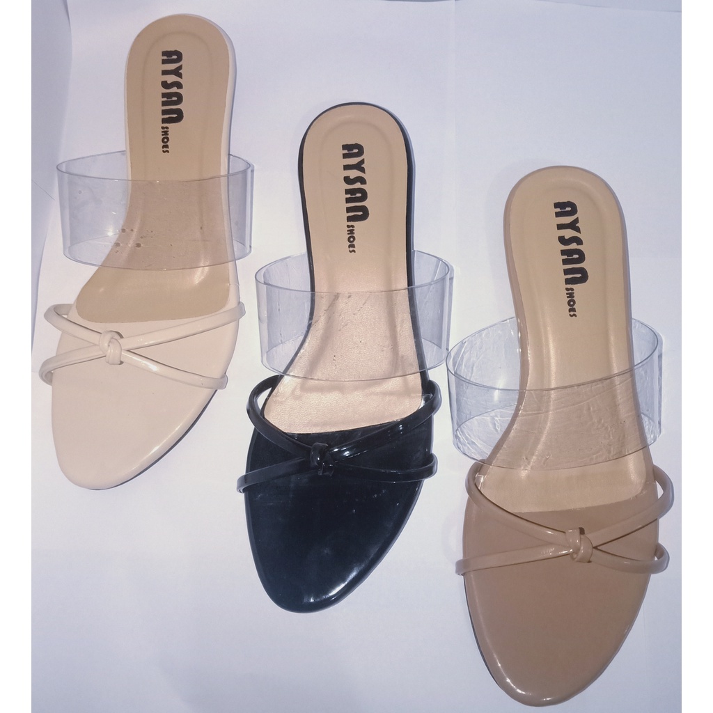 AYSAN shoes ~ Sendal Wanita Terbaru 2020|Sandal Wanita Flat|Sandal Korea|Sandal AYSAN Mika Bening Ha