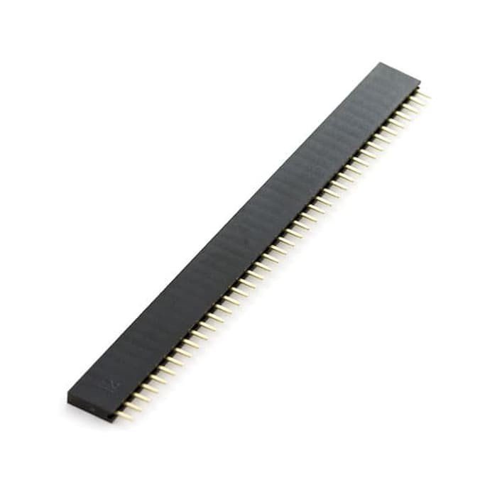 [HAEBOT] Pin Header Female 40 Pin Konektor Jumper Pitch 2.54 mm Socket Arduino Breadboard Elektronika Lubang PCB