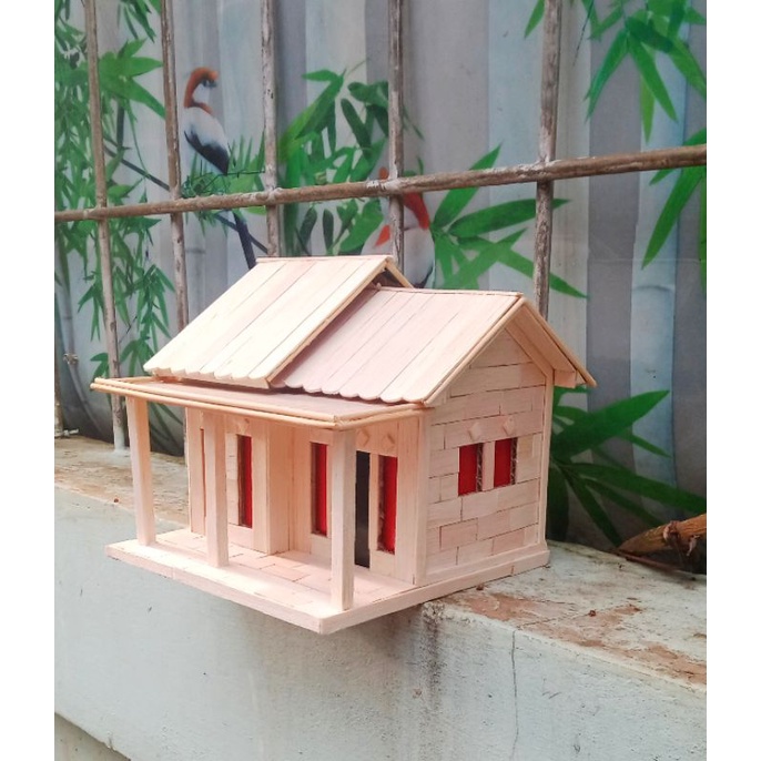 miniatur rumah dari stik es krim