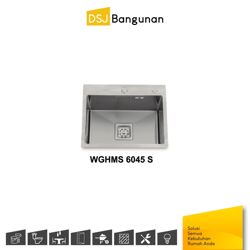 Wegen WGHMS 6045 S Kitchen Sink / Bak Cuci Piring