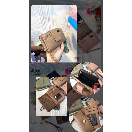 ALICE WALLET / DOMPET MEDIUM / DOMPET LIPAT / DOMPET CARD HOLDER / AQILLA BAGS
