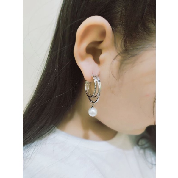 Anting wanita perhiasan wanita aksesoris wanita anting panjang anting korea Anting mutiara