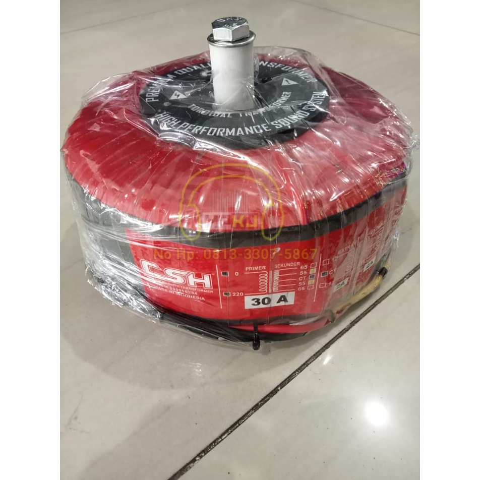 TRAVO TOROID CSH PREMIUM 30A CT 65V trafo donat 30 Amper CT 65 volt