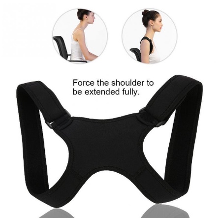 Ready Stock Sabuk Korektor Segi4 Penyangga Punggung/ Bahu Magnetic Terapi Korset postur Badan Tegak Shoulder Support