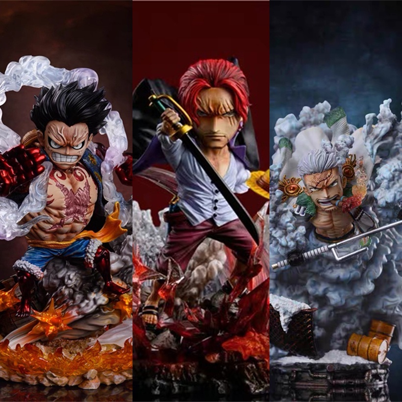 One Piece Figure GK Ver. Luffy Gear 4 Serpent Man VS Katakuri PVC Action Figures Luffy Shanks Sakazuki Borsalino Toy