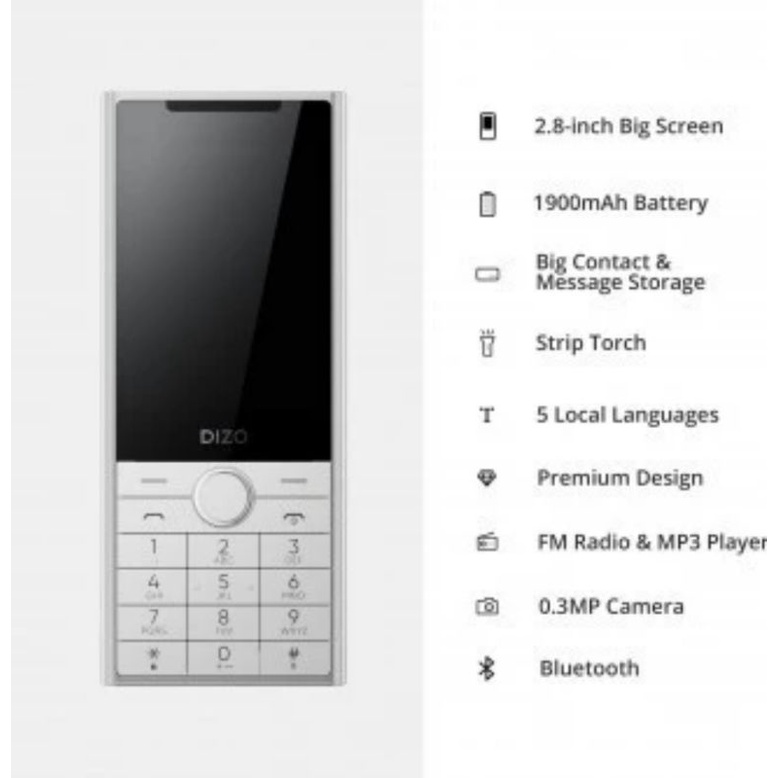 EVERCOSS DIZO STAR 500 FEATURE PHONE