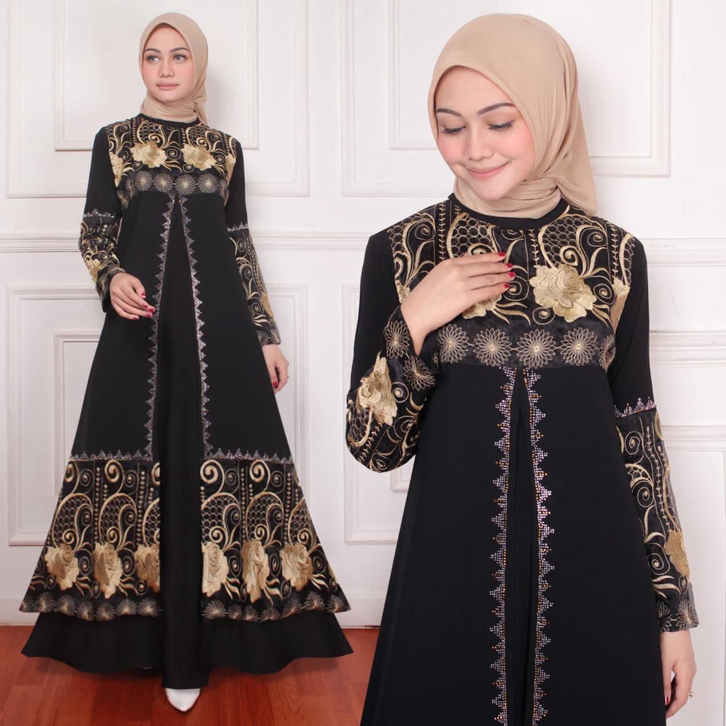 RF-  ABAYAA TERBARU , ABAYAA TURKY HITAM ,ABAYA HITAM JUMBO DEWASA