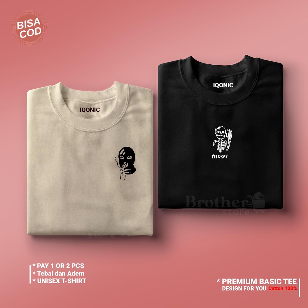 ( PROMO COD ) BROTHER STORE / Kaos Distro Pria / Kaos Distro100% Catoon Combed 24s tebal / Articel CKING