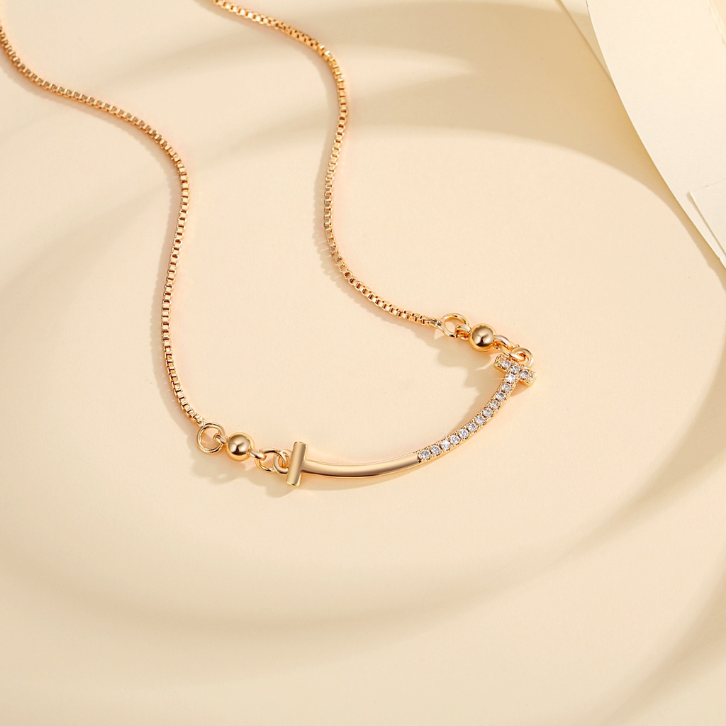 Y797 Kalung Diamond Titanium Wanita Kalung Korean Style Anti Karat Untuk Wanita Aksesoris