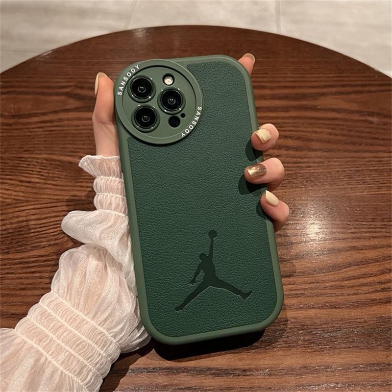 Soft Case Lensa Jordan Anti Jatuh Untuk iPhone 14 13 12 11 Pro X XS Max XR