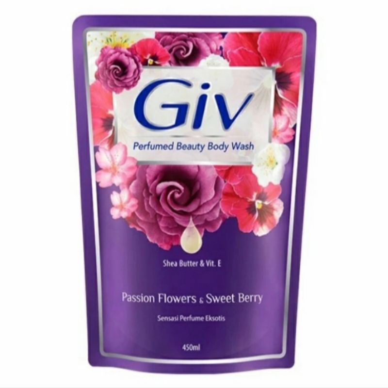 Giv Sabun Cair Pasion Flowers Sweet Berry 400ml