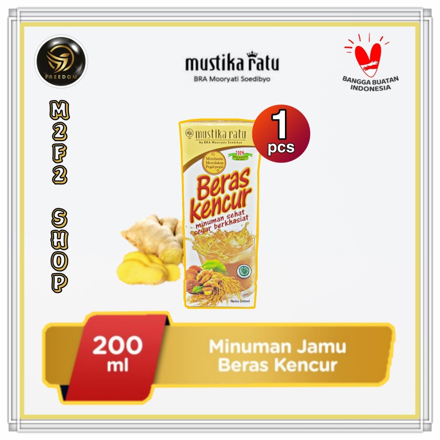 

Mustika Ratu Minuman Beras Kencur Kotak - 200 ml (Kemasan Satuan)