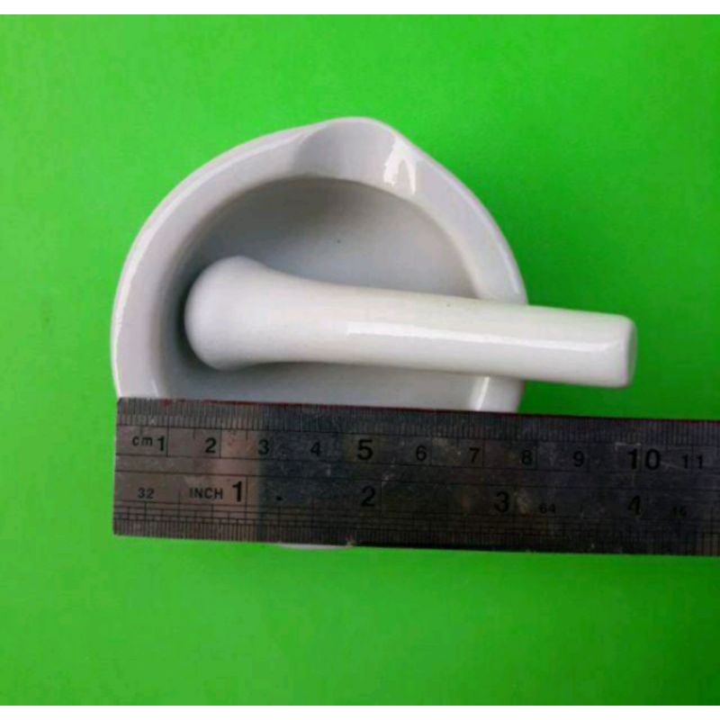 Mortal obat/ mortar obat/ penumbuk obat/ gerusan obt/ lumpang keramik/ alu keramik/ Mortal 8cm